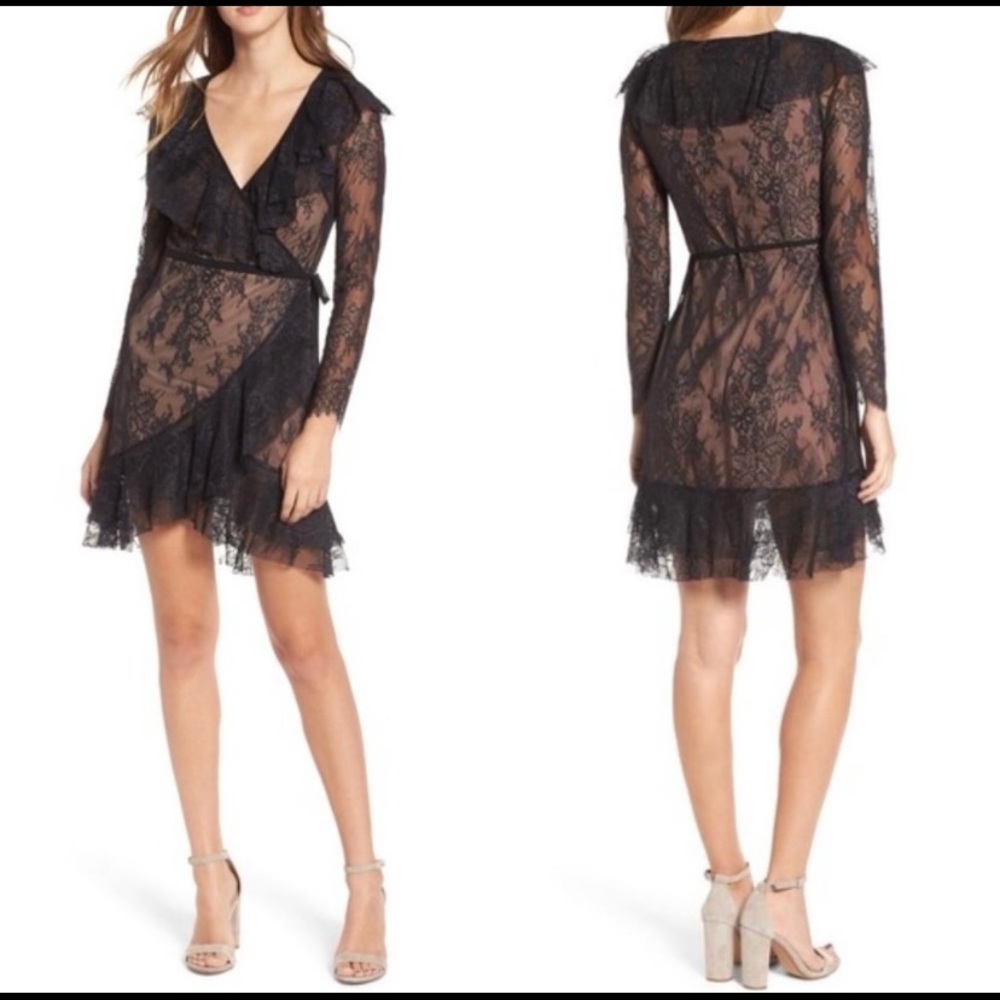 NWT For Love and Lemons Daphne Wrap Dress. - Picture 3 of 6